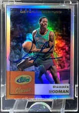 Dennis Rodman 05-06 eTopps Classic Auto NBA Auto SP 50 COA Not Included