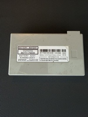 2016 Lexus ES300h ES350 Mayday Backup Battery OEM 86777-76040 Denso