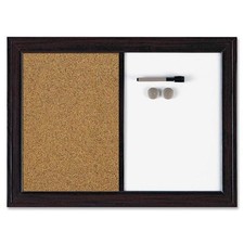 Quartet Espresso Combination Dry Erase/Cork Board 03834