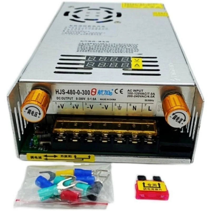 DC Switching Power Supply Adjustable Current Unit Converter 480W 12-300V 47-63Hz - Image 4 of 4