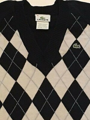 lacoste argyle sweater