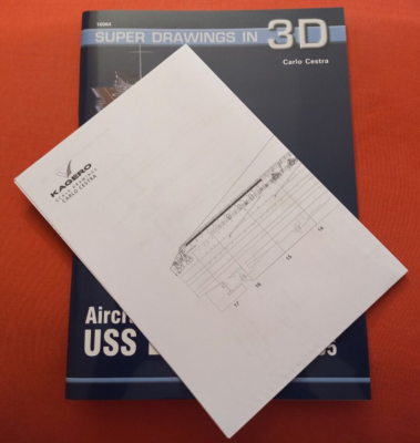 Kagero Super Drawings in 3D 16064 64, Aircraft Carrier USS