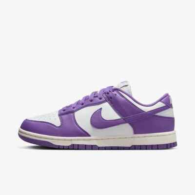 New Nike Women's Dunk Low Next Nature Shoes - Black Raspberry