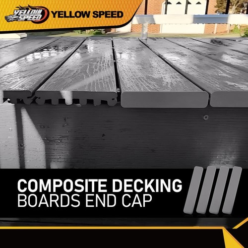 Dark Gray Plastic Decking boards End Cap (4pcs in One Package) 5.5” Fit For TREX - Picture 12 of 12