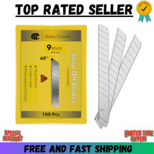 100 pcs, 9mm, 60 Degree, Carbon Steel Razor Blades, Razor Blade Retractable, Box