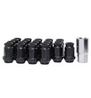 Verlängerte Offene Enden Radmuttern Jmd Stil Racing Alu Schwarz - M12x1.25mm