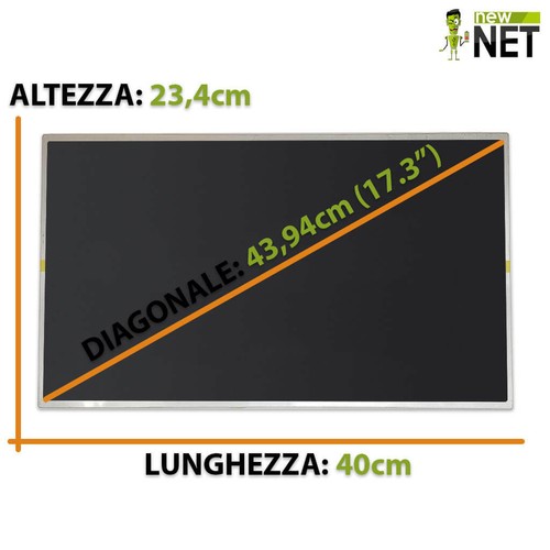 Pannello Display LCD da 15,6 pollici per Toshiba Satellite L670d-13d 40 pin HD+ - Foto 3 di 6