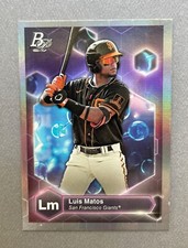 2022 Bowman Platinum Baseball Luis Matos Precious Elements #PP-19 Giants
