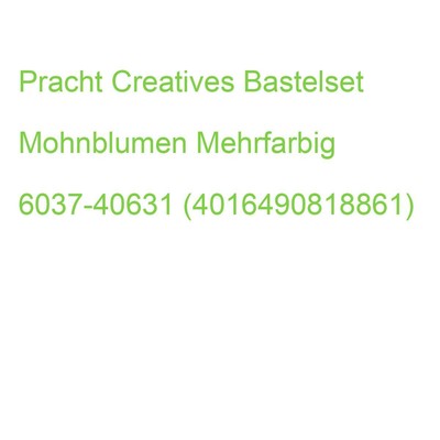 Pracht Creatives Diamond Painting Mohnblumen Mehrfarbig 6037-40631 (401649081886