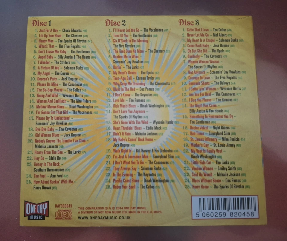 Various ‎– Just For A Day - The Apollo Records Story 3CD Compilation Set 2014 - Bild 2 von 2