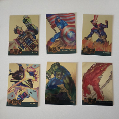 MARVEL METAL 1995 Complete 18 Card Gold Blaster Set | eBay