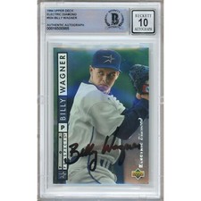 Billy Wagner Signed 1994 Upper Deck Electric Diamond #524 RC BGS Auto 10 MLB