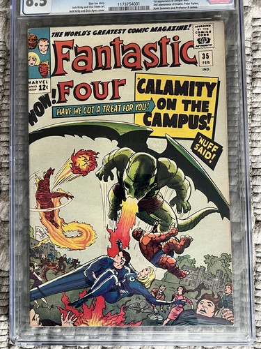 Fantastic Four # 35 1965 1st Dragon Man 2nd Diablo CGC Graded 8.5 Very Fine Plus - Bild 2 von 3