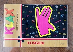 Vintage 1990 Nintendo NES Tengen KLAX Complete Game Sleeve Manual Original Box