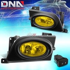 For 2006-2008 Honda Civic Sedan Fog Light Lamps W Switchbezel Cover Amber Lens