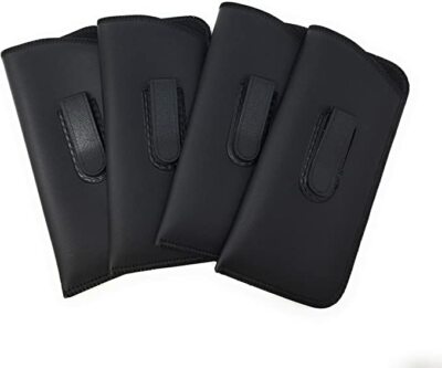 4PK Pocket Eyeglass Case Pouch Slip In Glasses Case with Pocket Clip