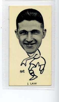 (Jg3797) SINCLAIR,WELL KNOWN FOOTBALLERS SCOTTISH,J.LAW,1928,#27