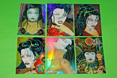 1995 SHI ALL CHROMIUM Magnachrome INSERT 6 CARD SET SIGNED BY WILLIAM TUCCI