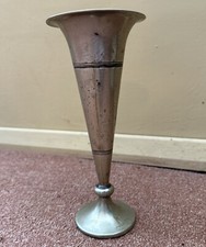 Silver plate trumpet vase JAMES DEAKIN & SONS weighted base EPNS J 1392 L