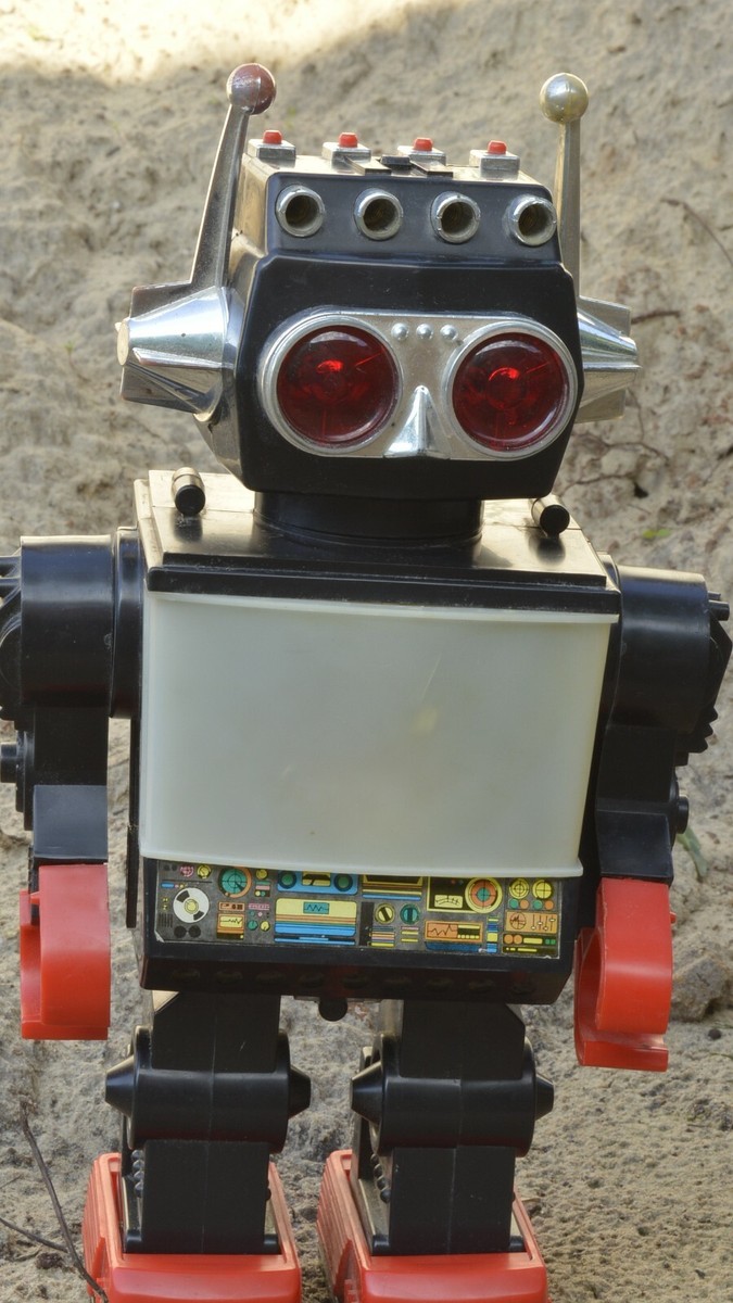 VTG old children doll toy robot SPACE doll Saturn 13 Giant Walking