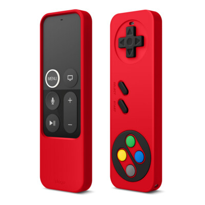 Apple TV Remote Case - elago  R4 Retro Case for 4K / 4th Generation [Red]