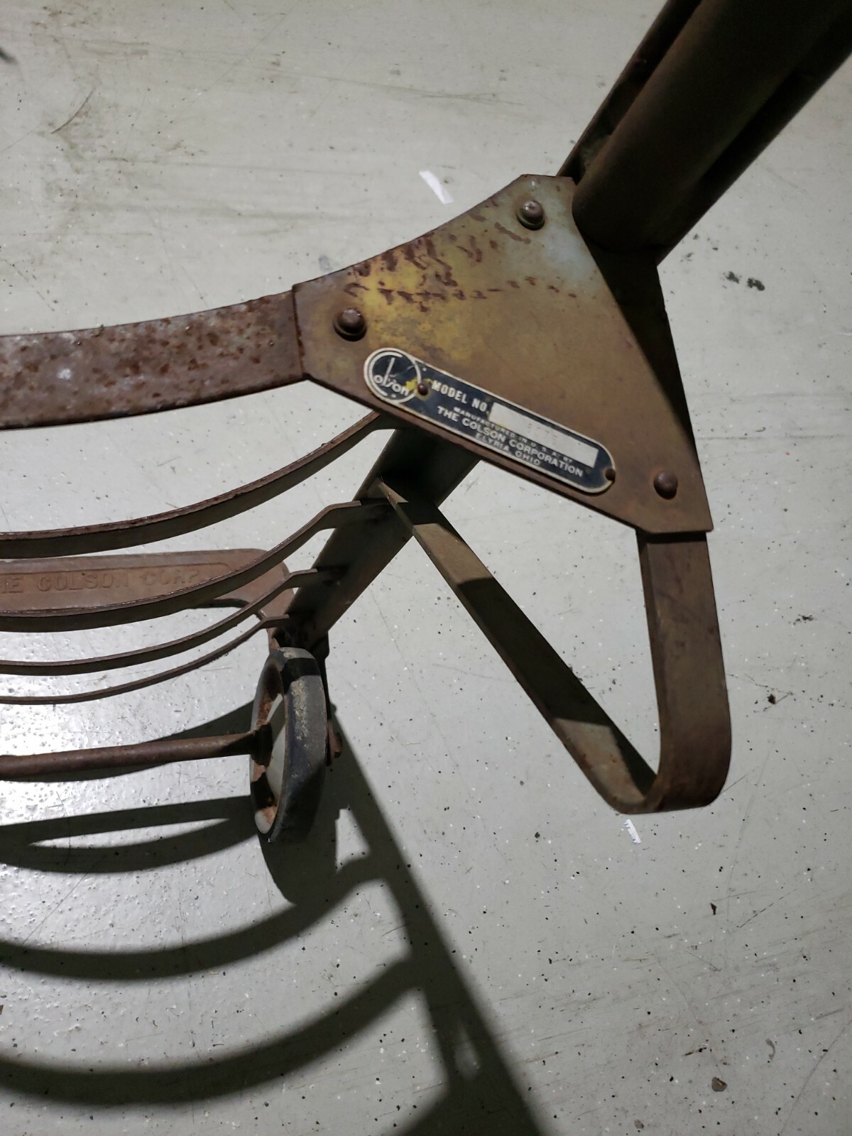 Vintage Hand Truck Dolly Heavy Steel Wheels Colsom Frame Vintage Kool