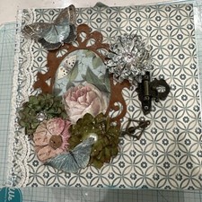 8 X 8 butterflies and flowers. Great For Photos And Journaling