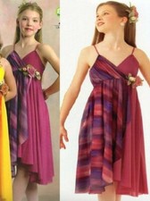 Yesterday Child X-Small Dance Costume Hot Pink Tie Dye Lyrical Ballet Dress