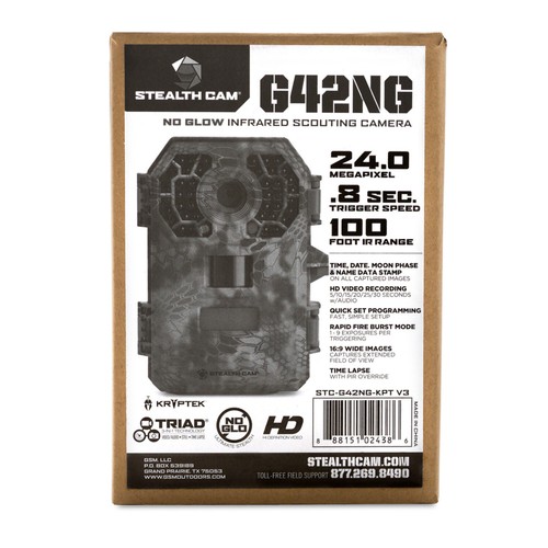 Stealth Cam 2022 G42NG 32MP No Glow Trail Camera (Kryptek Camouflage) - Picture 4 of 4