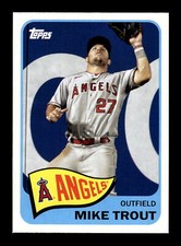 2021 Topps Baseball #T65-3 Mike Trout   1965 Topps Redux   Los Angeles Angels