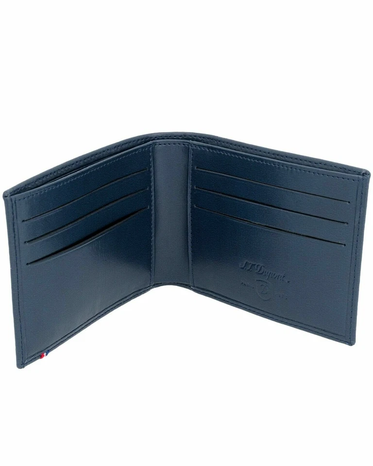 S.T. Dupont Line D 6 Credit Card Wallet, Blue Leather, 180900, New In Box - image 2 of 4