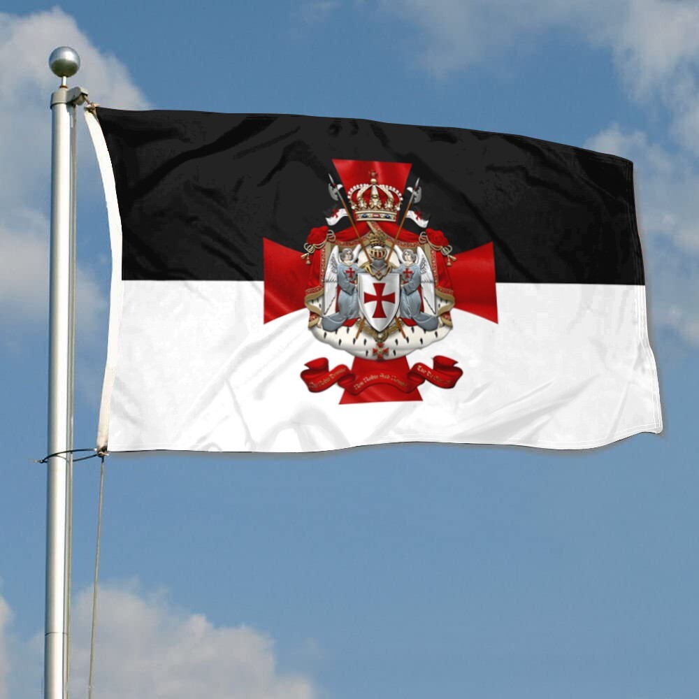 Knights Templar Coat Of Arms  Flag Banner 3x5Feet Home Garden Party Decor