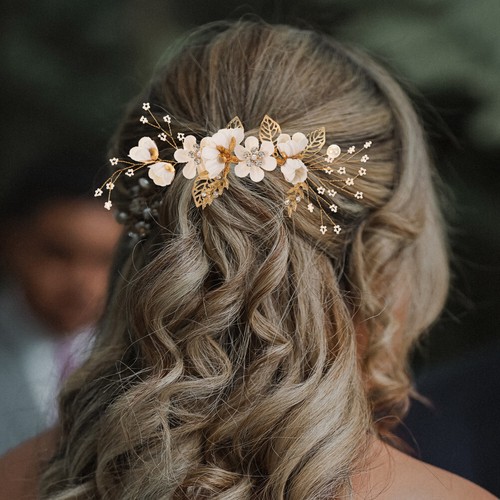 Rhinestone Bridal Side Combs Bridal Hair Comb Wedding Hair Clip Bridal Headpiece - Bild 1 von 11