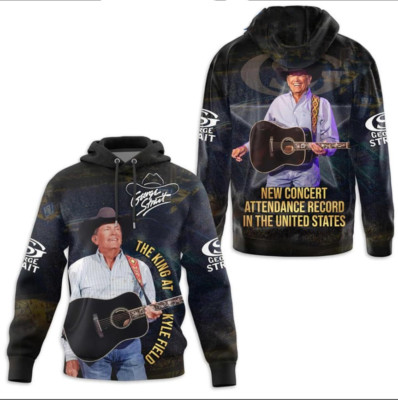 3d hoodie, George Strait The King At Kyle Field True Fan Hoodie, shirt US size