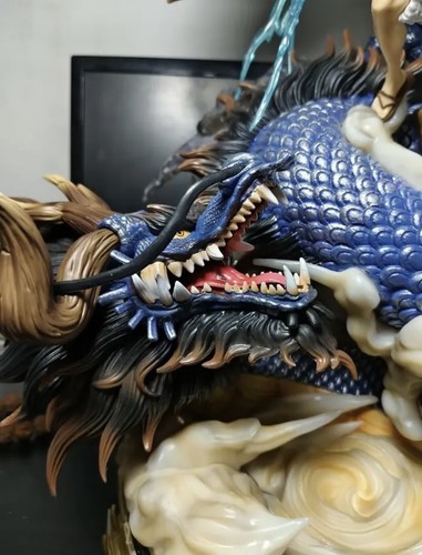 Luffy Gear 5 Figure One Piece Figure Luffy Vs Kaido Dragon Figure PVC Anime 23cm - Photo 2/3