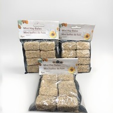 3x Mini Hay Bales 8 Count Tier Tray Autumn Craft Crafting Supplies S18
