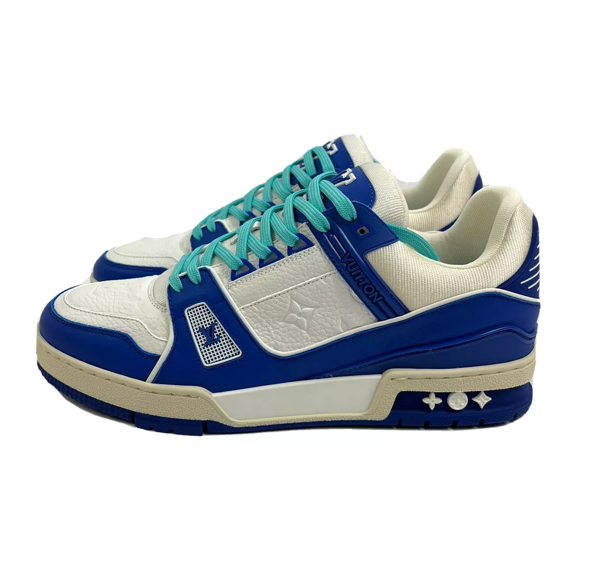 LOUIS VUITTON BY VIRGIL ABLOH 1A9VO8 BLUE SNEAKERS SIZE: 8 FITS UK9