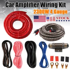 4 Gauge Car Audio Cable Kit Amplifier Install Amp RCA Subwoofer Sub Wiring 2300W