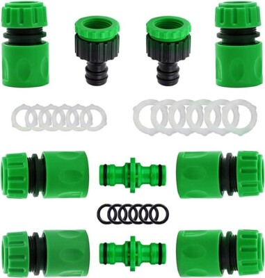 🔌 SET 5 Pzas De Acoples Rápidos Para Tubos De Aire Comprimido – Macho Y Hembra (Modelo 14927-1)