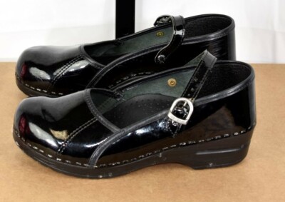 dansko black patent leather mary janes