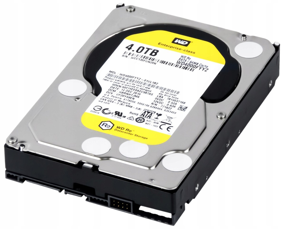PCパーツ Western Digital 4TB 3.5 Inch SATA III 7200 RPM 64 MB Cache Enterprise Hard Drive (WD4000FYYZ) Amazon.com: WD 4TB 3.5 Inch SATA III, 7200 RPM, 64 MB Cache