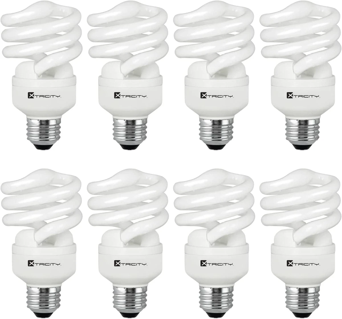 Compact Fluorescent Light Bulb T2 Spiral CFL 5000K Daylight 13W 60 Watt 900 UL