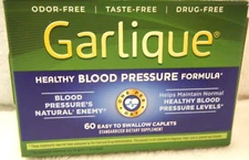 Garlique Blood Pressure 60ct  FRESH  Exp 02/27  &   3/28   ***FAST SHIP***