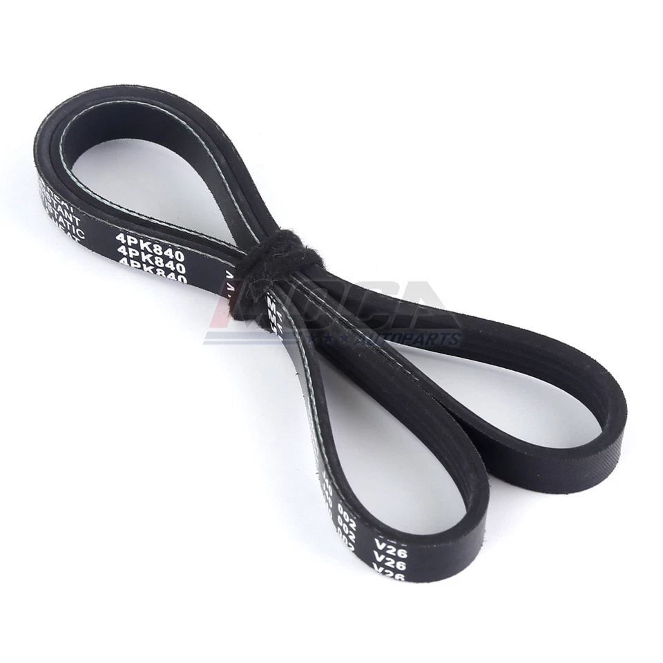 Cinturón Serpentine compatible con Acura 1995-2006, Nissan 1,8 L l4 GAS DOHC MOCA EPDM 4PK840 Foto 3 de 4