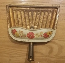 3 Vintage JV REED Metal Dust Pans -  2 Copper Color + 1 Painted - 3 PAK!