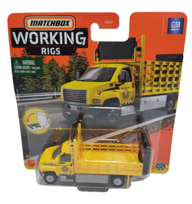 GMC 3500 Attenuator Truck Matchbox Working Rigs 1:64 2/16 Neu #