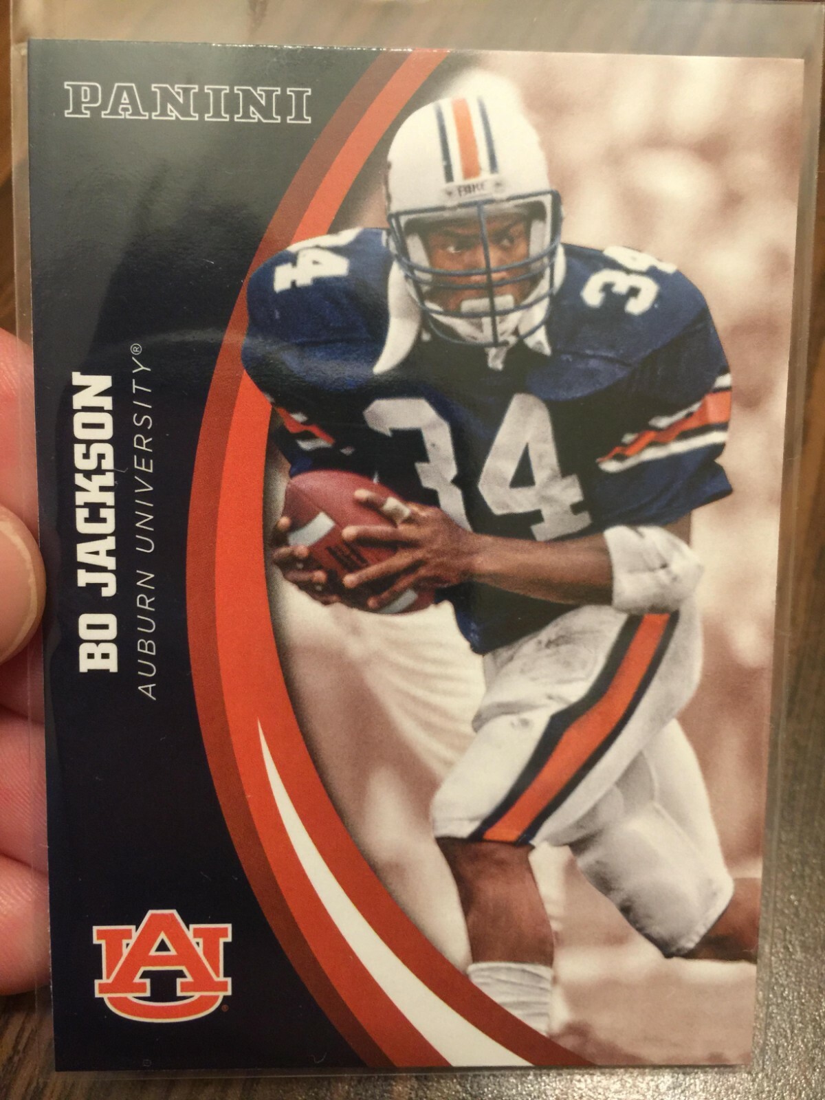 BO JACKSON 2016 PANINI AUBURN TIGERS STAR #11 OAKLAND RAIDERS FOOTBALL LEGEND!!!