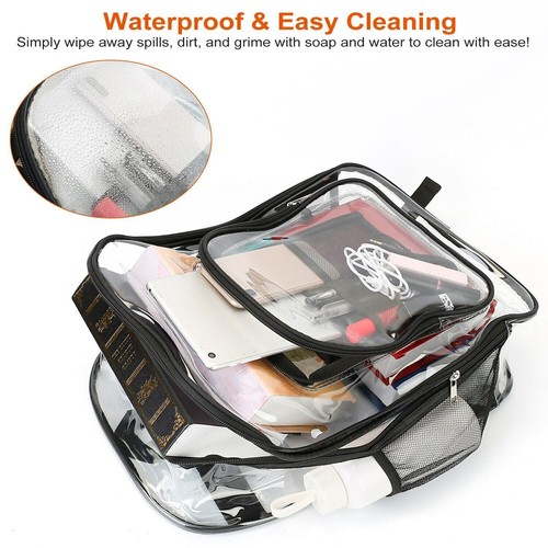 Huge Clear Backpack for Men Women School Bag See Through Bookbag Heavy Duty Bag - Picture 4 of 13