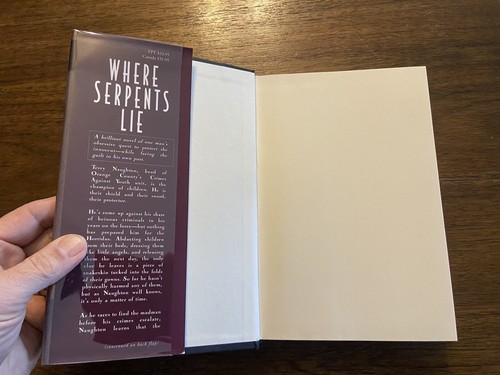 SIGNED Where Serpents Lie By T. Jefferson Parker 1st Printing Edition 1998 HCDJ - Picture 9 of 12