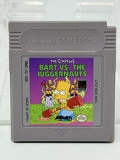 Simpsons Bart vs The Juggernauts Nintendo Game Boy Cartridge Only Tested